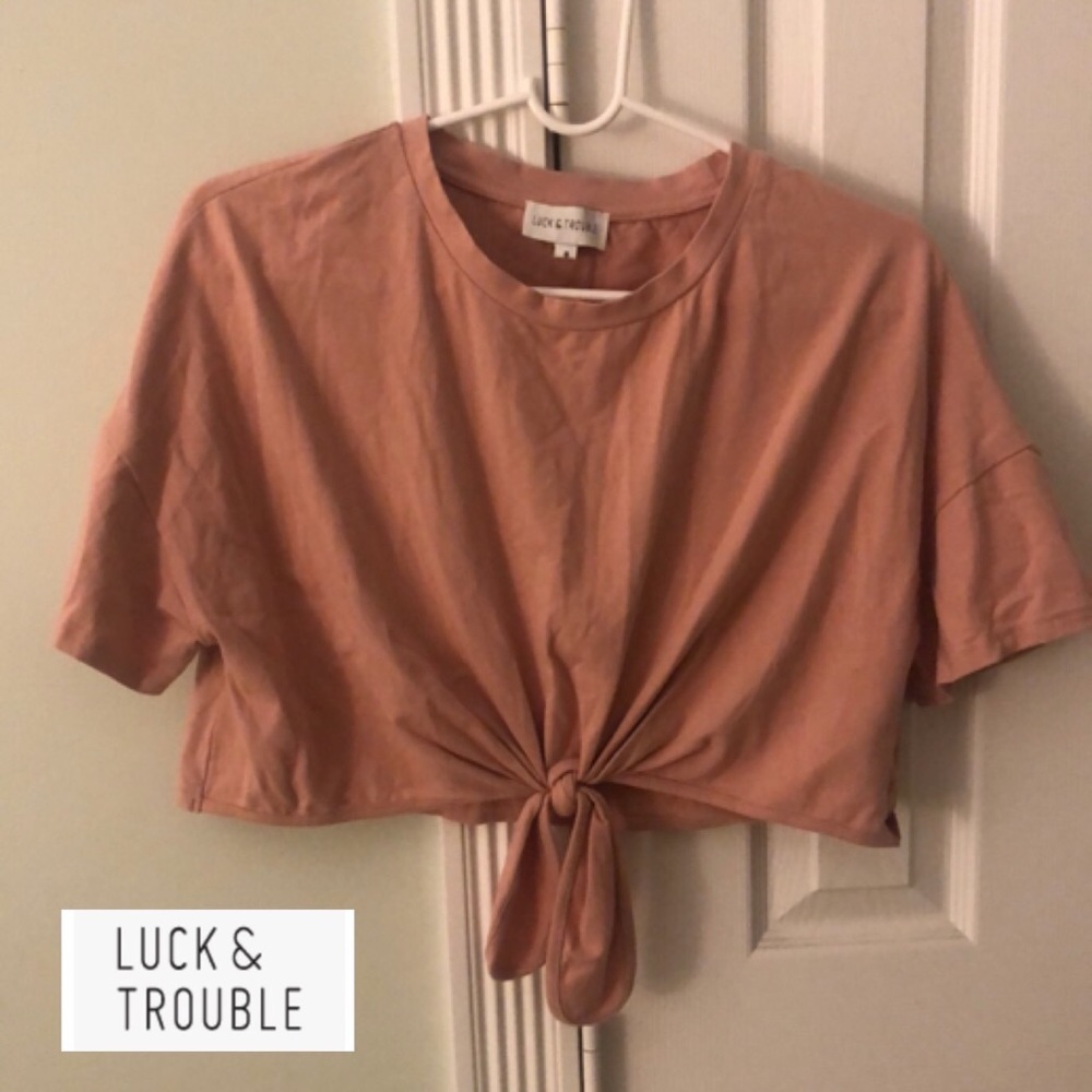 LUCK&TROUBLE crop top